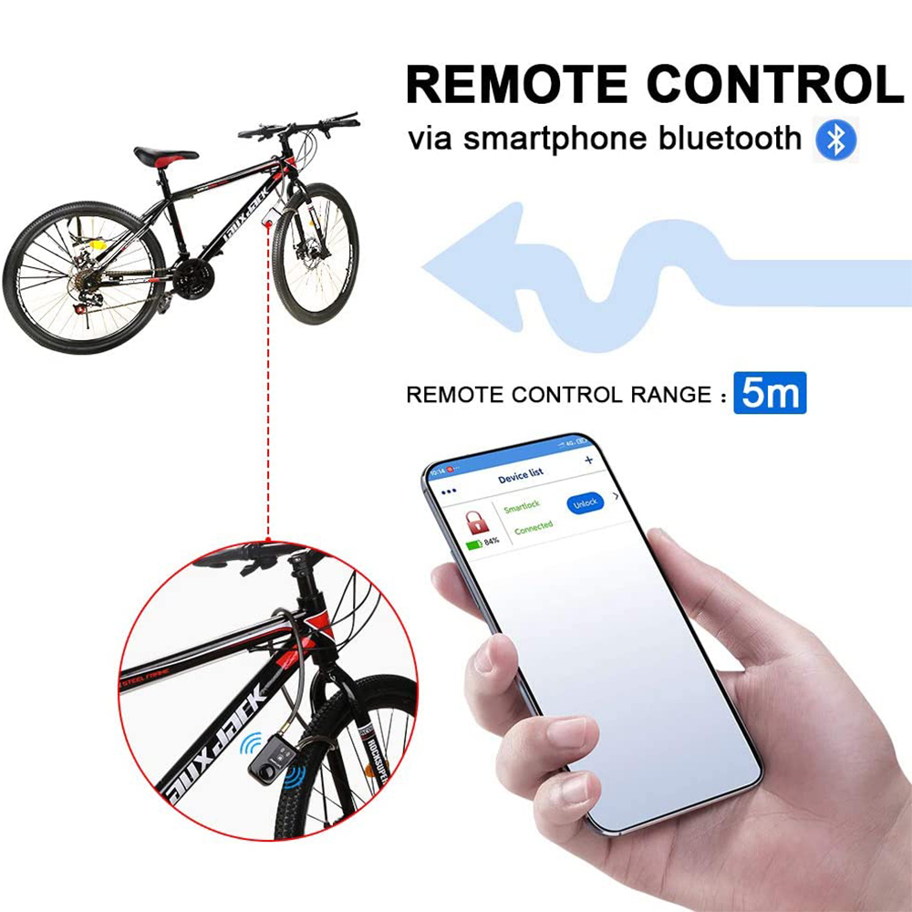Bluetooth Smart Bike Lock Wate – Commuter Bike Lock Bewertung und Preis