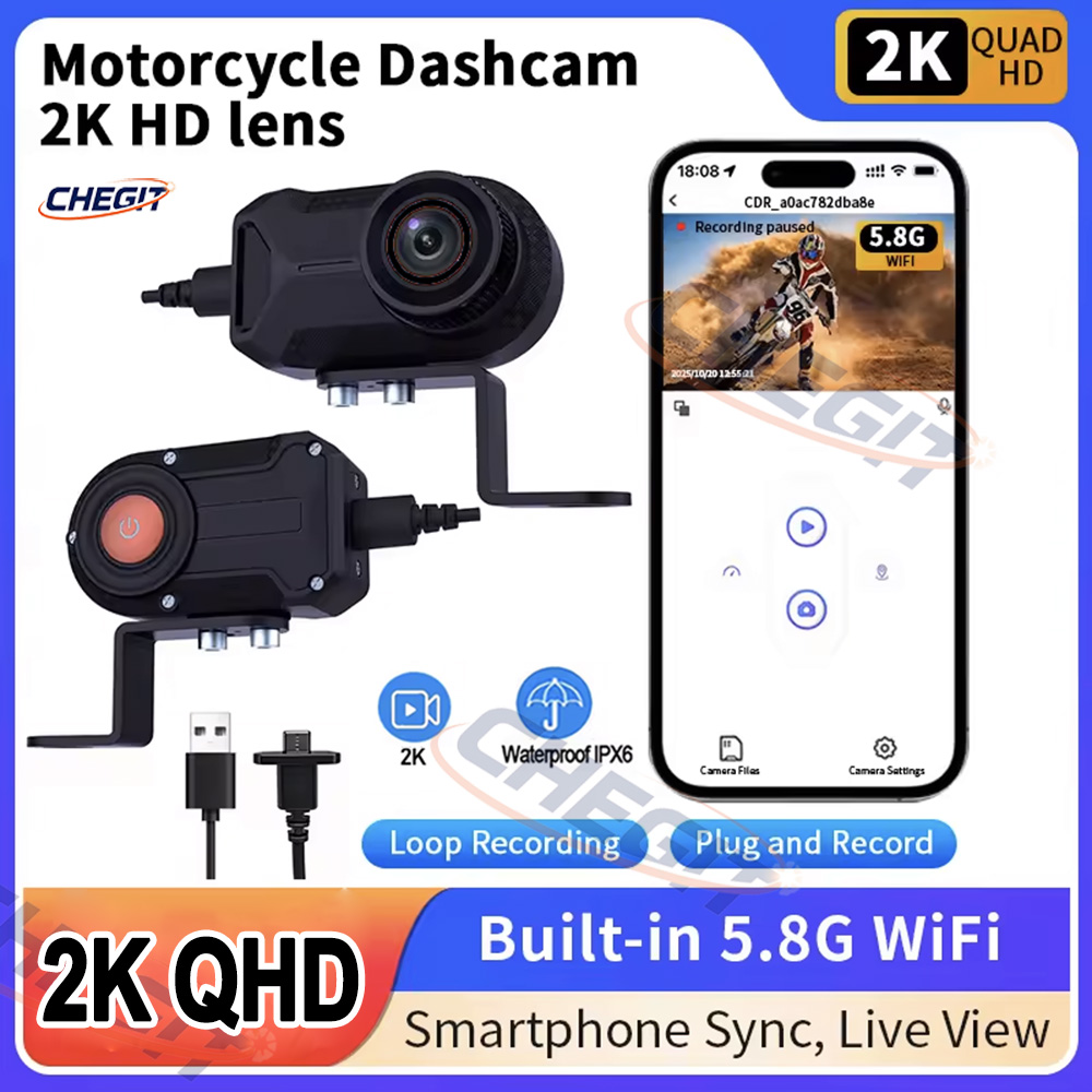 Motorcycle DVR 2K HD WiFi With – Cycling Loop Bewertung und Preis