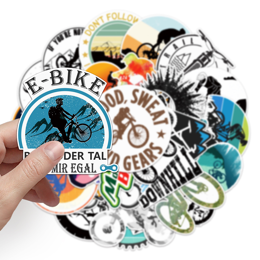 10/30/50pcs Cool Cartoon Bicyc – Cycling Journey Bewertung und Preis