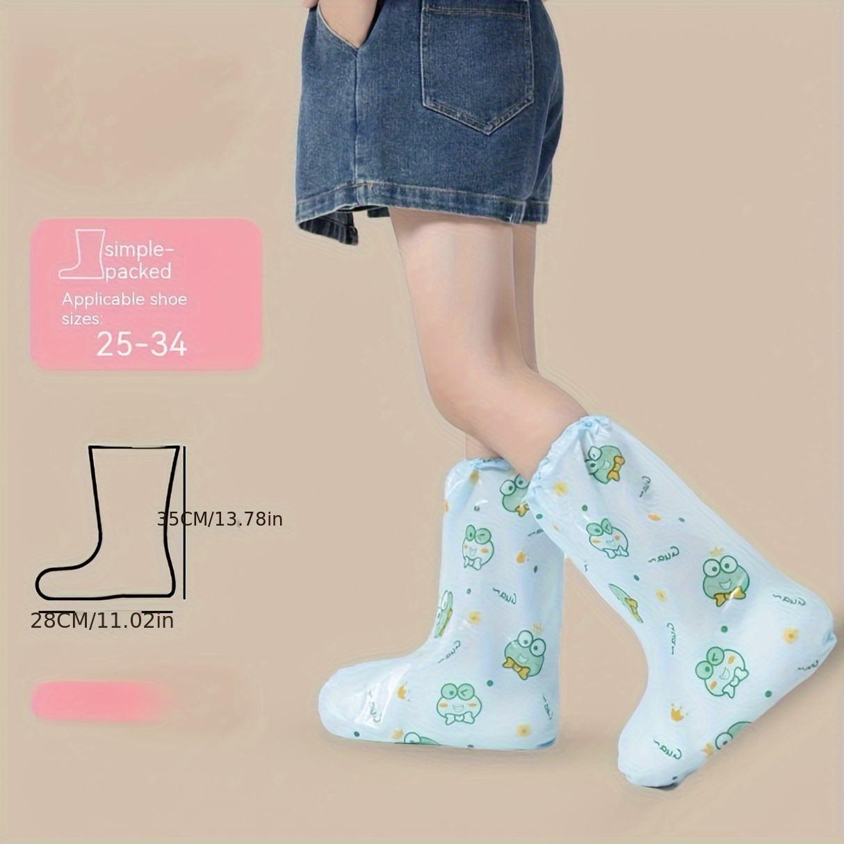 10pc Frog Cartoon Shoe Covers  – Cycling Shoes For Commute Bewertung und Preis