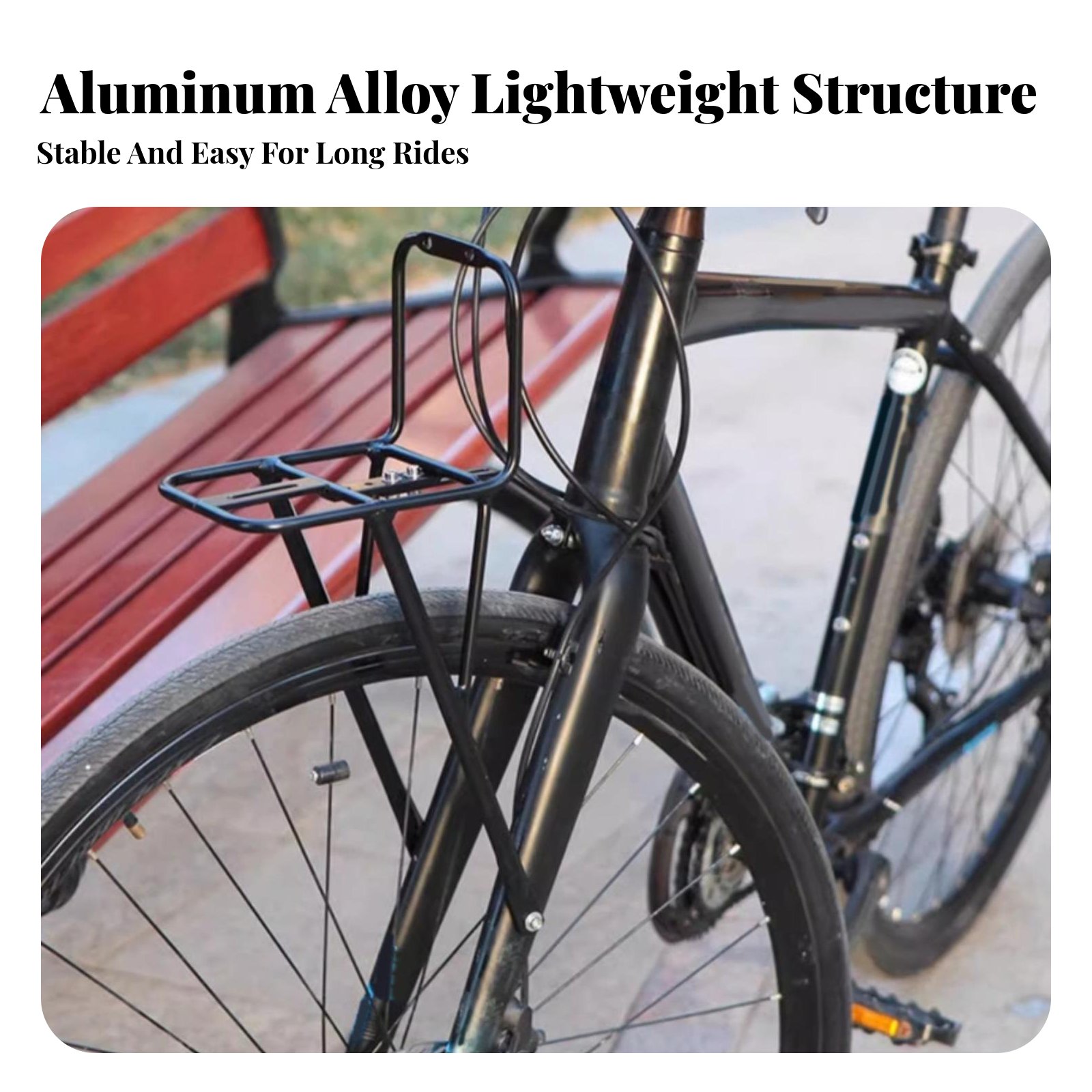 Bike Front Luggage Rack Lightw – Cargo Rack Aluminum Bewertung und Preis