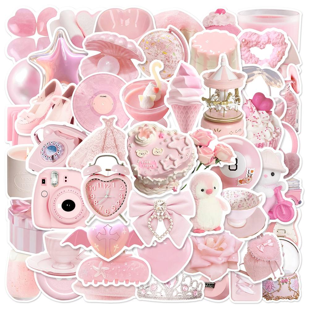 10/30/50pcs Cute Pink Girls St – Cycling Journey Bewertung und Preis