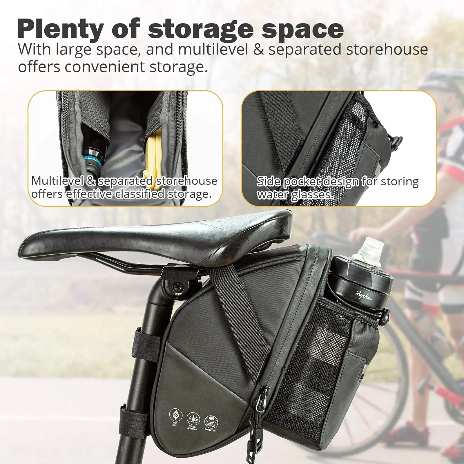 Bike Saddle Bag Waterproof Bik – Saddle Bag Under Seat Bewertung und Preis