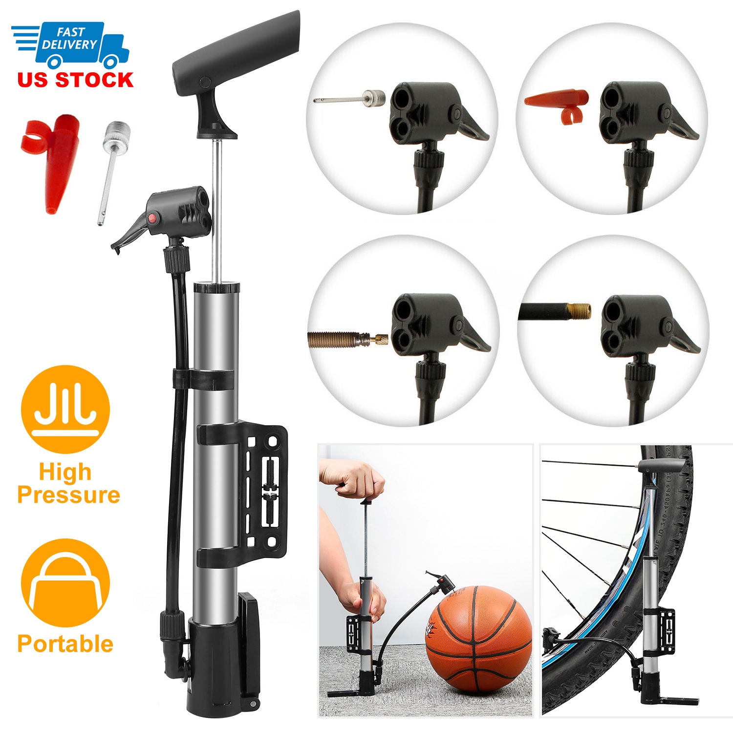 Portable Bike Pump Tire Inflat – Bike Pump Frame Mount Bewertung und Preis