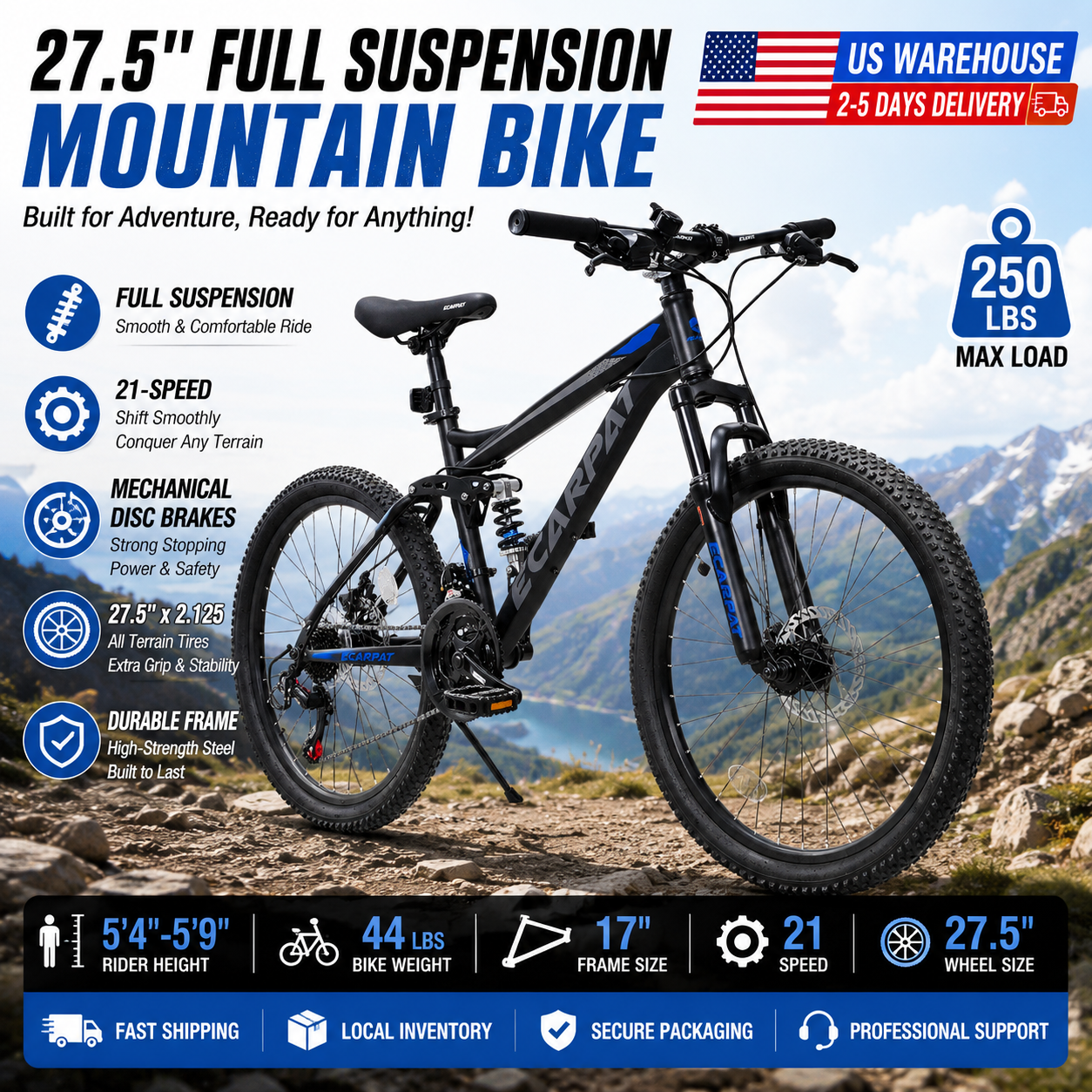 27.5 Inch Full Suspension MTB  – Commuter Biking Bewertung und Preis