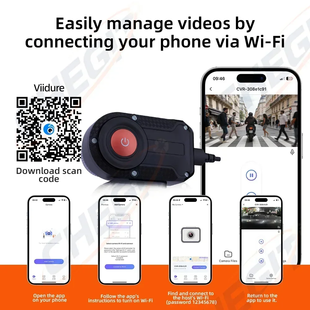 2026 2K Motorcycle DVR WiFi IP – Cycling Loop Bewertung und Preis