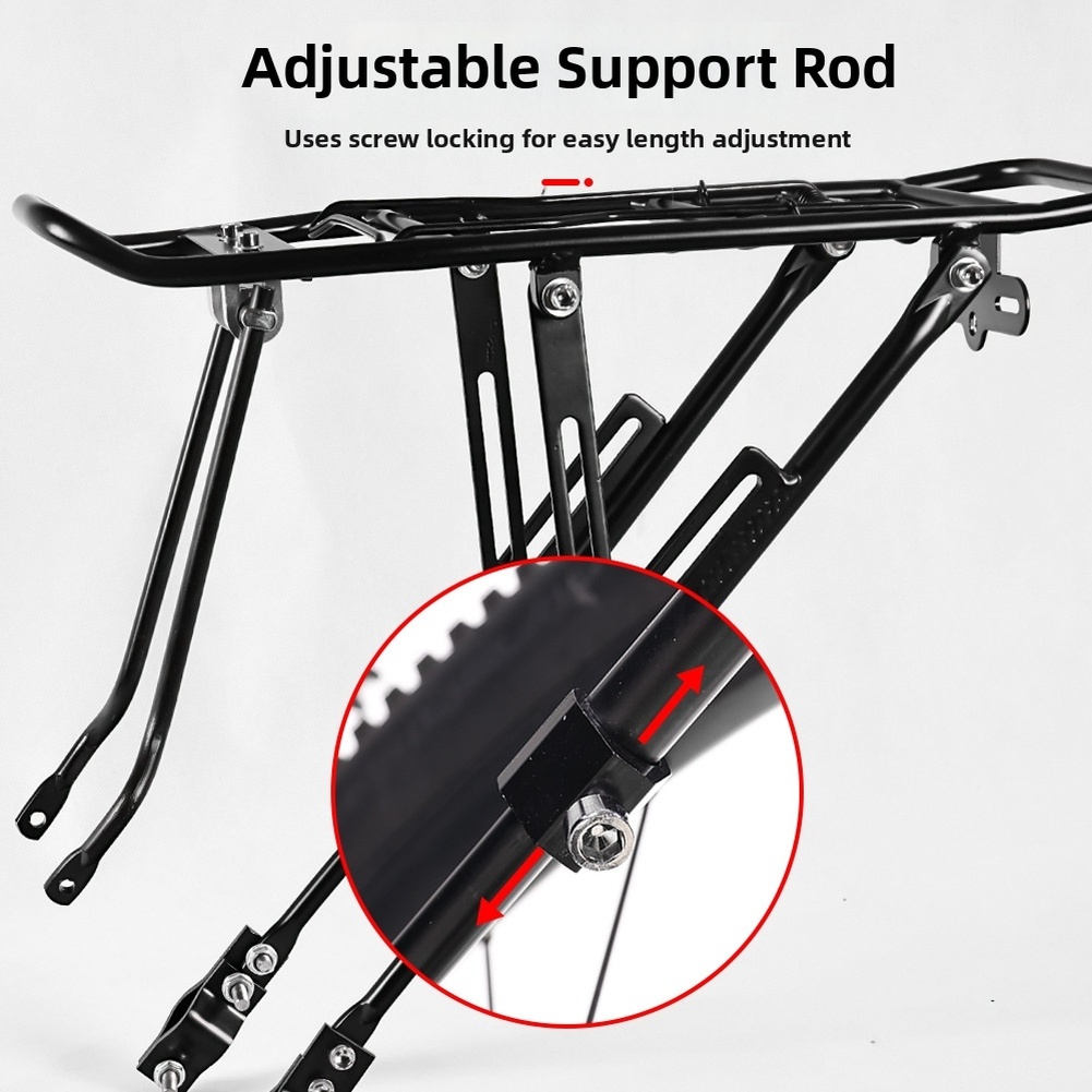 Bike Rear Rack For Disc Brake  – Cargo Rack Aluminum Bewertung und Preis