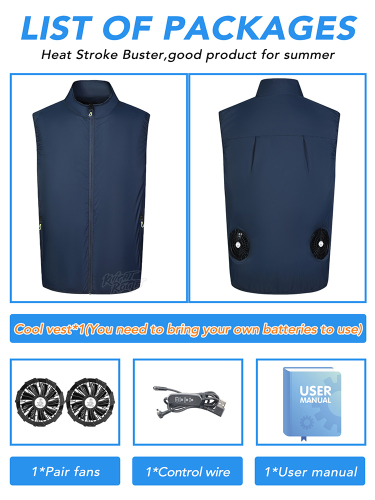 Fan Vest Wearable Cooling Air- – Cycling Commute Clothes Bewertung und Preis